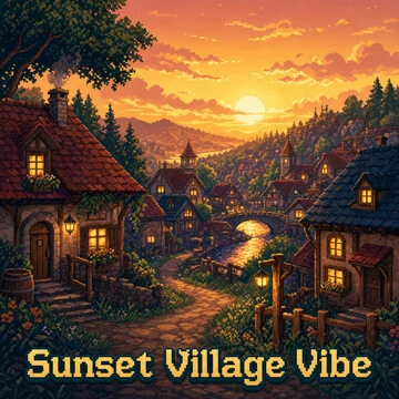 Sunset Village Vibe artwork